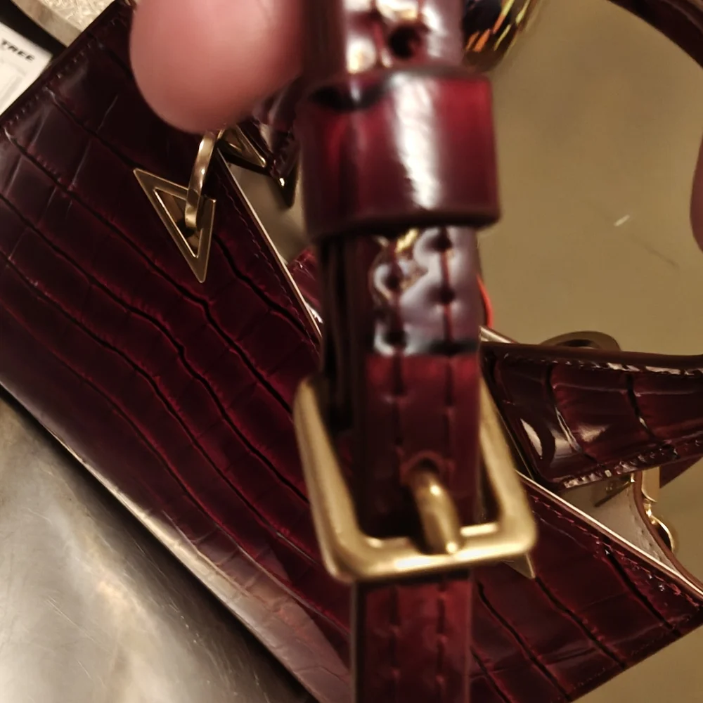 Mac Duggal Croc Crossbody Handbag New - Picture 2 of 12